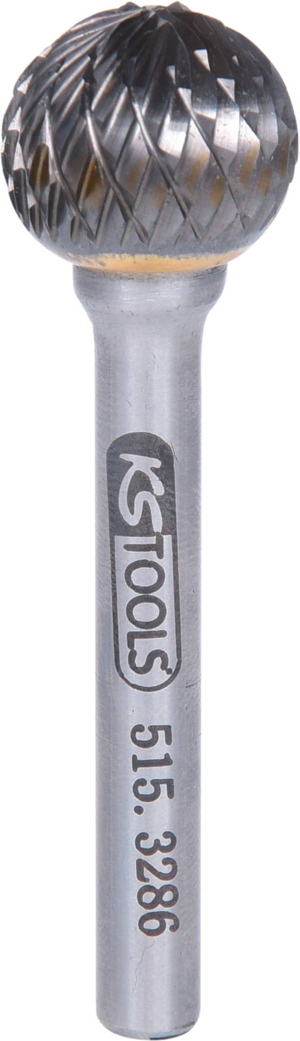 KS Tools 515.3286 Punta fresatrice Metallo temprato sfera 16.0 mm Lunghezza 60 mm Dimensione, Ø 6 mm Lunghezza operativa 39 mm Diametro albero 6.0 mm