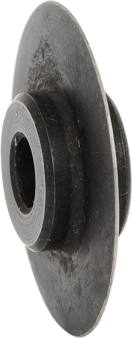 Disco metallico con foro centrale, rappresentato leggermente inclinato, presumibilmente parte di un meccanismo o strumento.