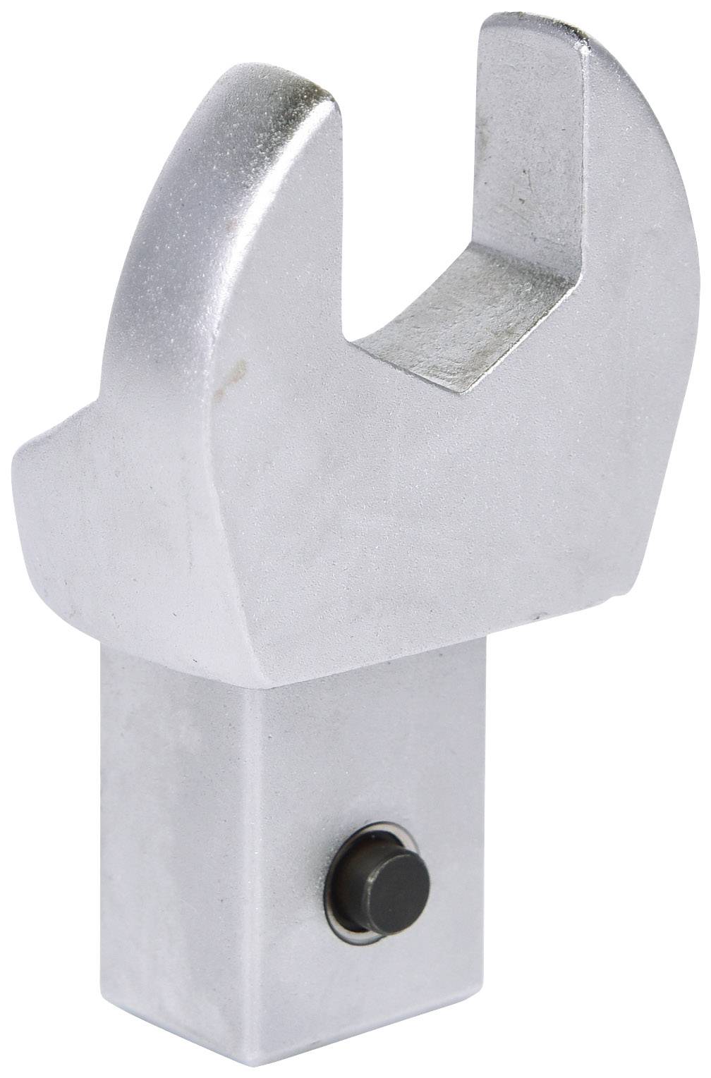 Bullone di bloccaggio metallico con impugnatura a U, utilizzato per il fissaggio sicuro di componenti in un sistema meccanico.