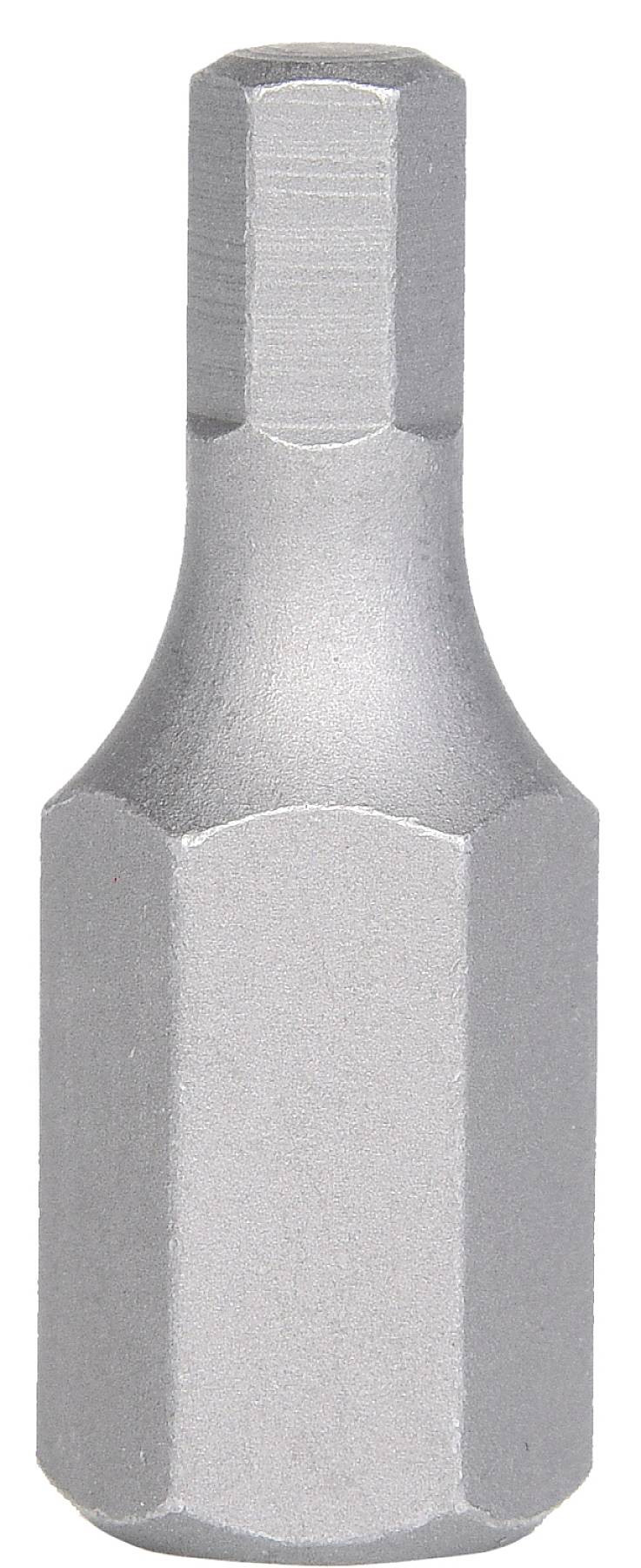 Inserto per cacciavite esagonale, metallico, forma cilindrica, idoneo per applicazioni di avvitamento.