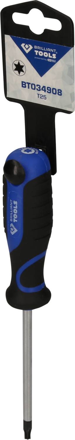 Un cacciavite blu di 'Midlock Tools' con numero di modello BT034908, progettato per lavori di precisione.