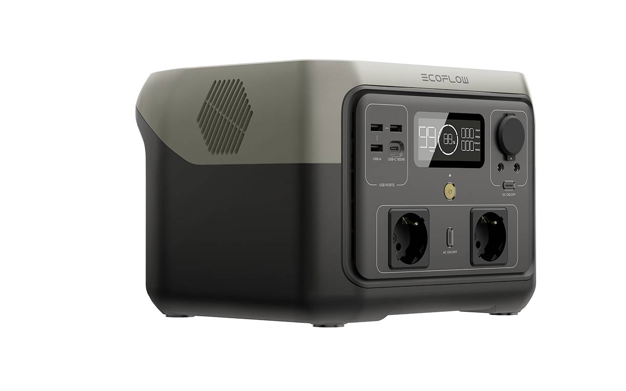 ECOFLOW River 2 Max Powerstation LiFePO 4 Nero Con regolatore di carica