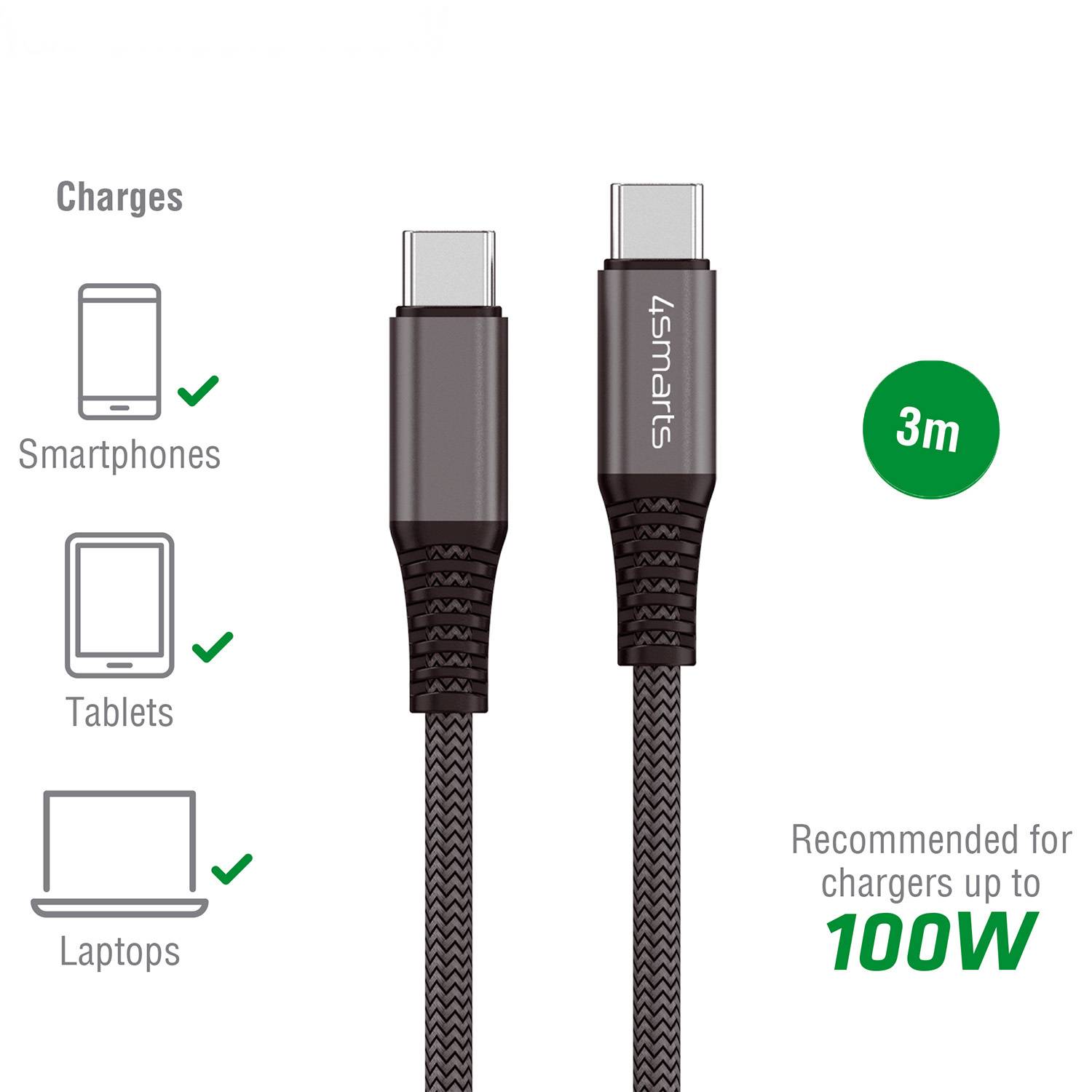 4Smarts USB-C® Cavo di collegamento [1x USB - 1x USB] 0 mm-7