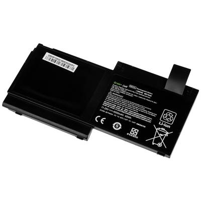Batteria agli ioni di litio con etichetta del produttore, simboli di riciclaggio e avvertenze, idonea per dispositivi elettronici.