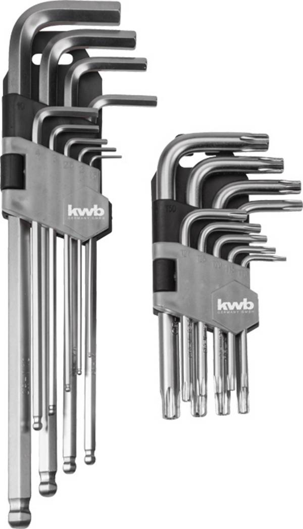 kwb   Kit di brugole esagonali 1.5 mm, 2 mm, 2.5 mm, 3 mm, 4 mm, 5 mm, 6 mm, 8 mm, 10 mm   8 parti