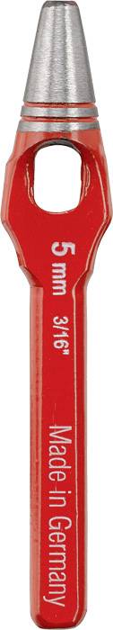 Utensile rosso con punta argentata, contrassegnato con '5 mm 3/16' e 'Made in Germany'.