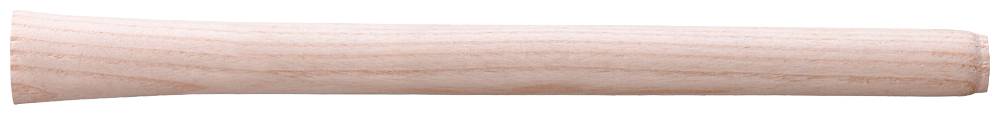 Un manico di mazza da baseball in legno mostra la venatura del legno.