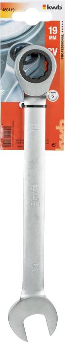 kwb 460419 Kit di chiavi a cricchetto doppio 1 pezzo Misura (metrica) 19 mm