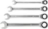 kwb 460490 Kit di chiavi a cricchetto doppio 4 parti Misura (metrica) 10 - 17 mm