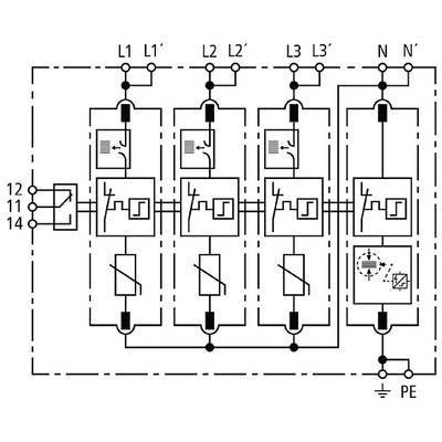 Scaricatore Di Sovratensioni LYD1-C40/275 - 2P, 275V, 20KA, Montaggio Su Guida DIN Per Quadri Elettrici - Foto 2