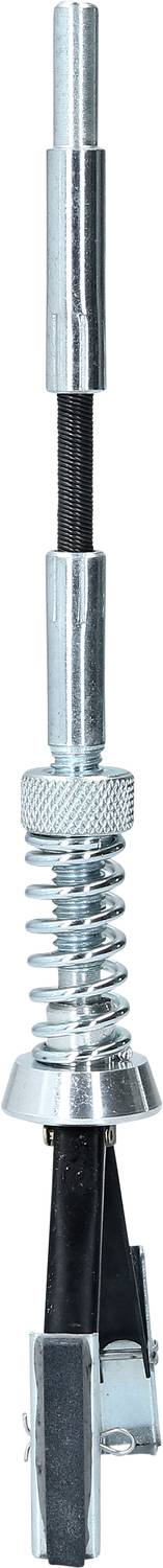Tappo metallico di primavera. Forma cilindrica con meccanismo a molla. Utilizzato per bloccare e trattenere oggetti.