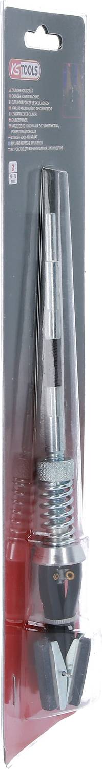 Una confezione con un misuratore di pressione pneumatici 'GTOOLS', in un blister trasparente, contiene uno strumento di misurazione metallico.