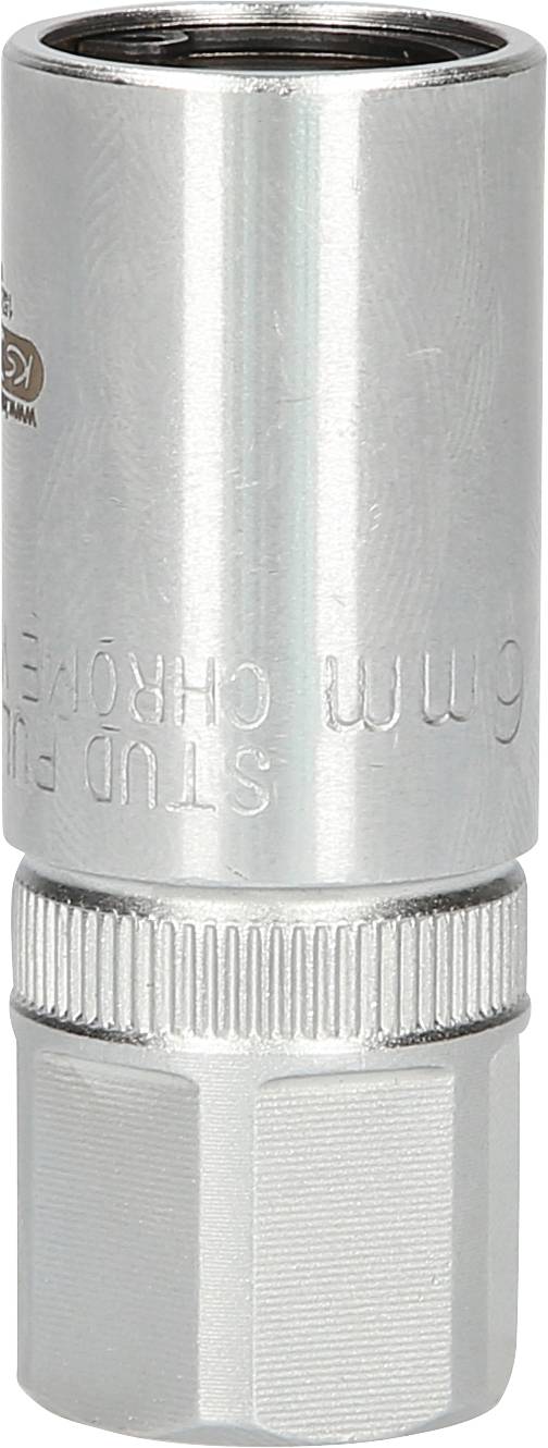 Una testina per chiave inglese in argento per dadi esagonali, con incisione 'CHROME 6mm'.