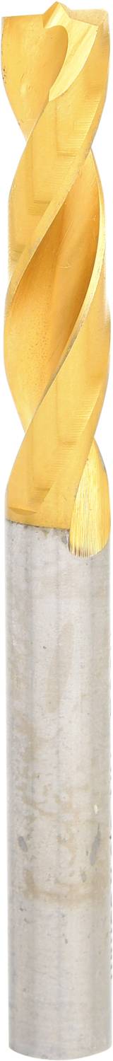 Punta in metallo con elica dorata e codolo argentato, idonea per forature precise in diversi materiali.