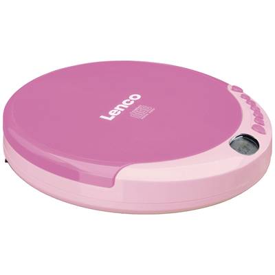 Lenco CD-011 Tragbarer CD-Player Pink (CD-011PINK)-0