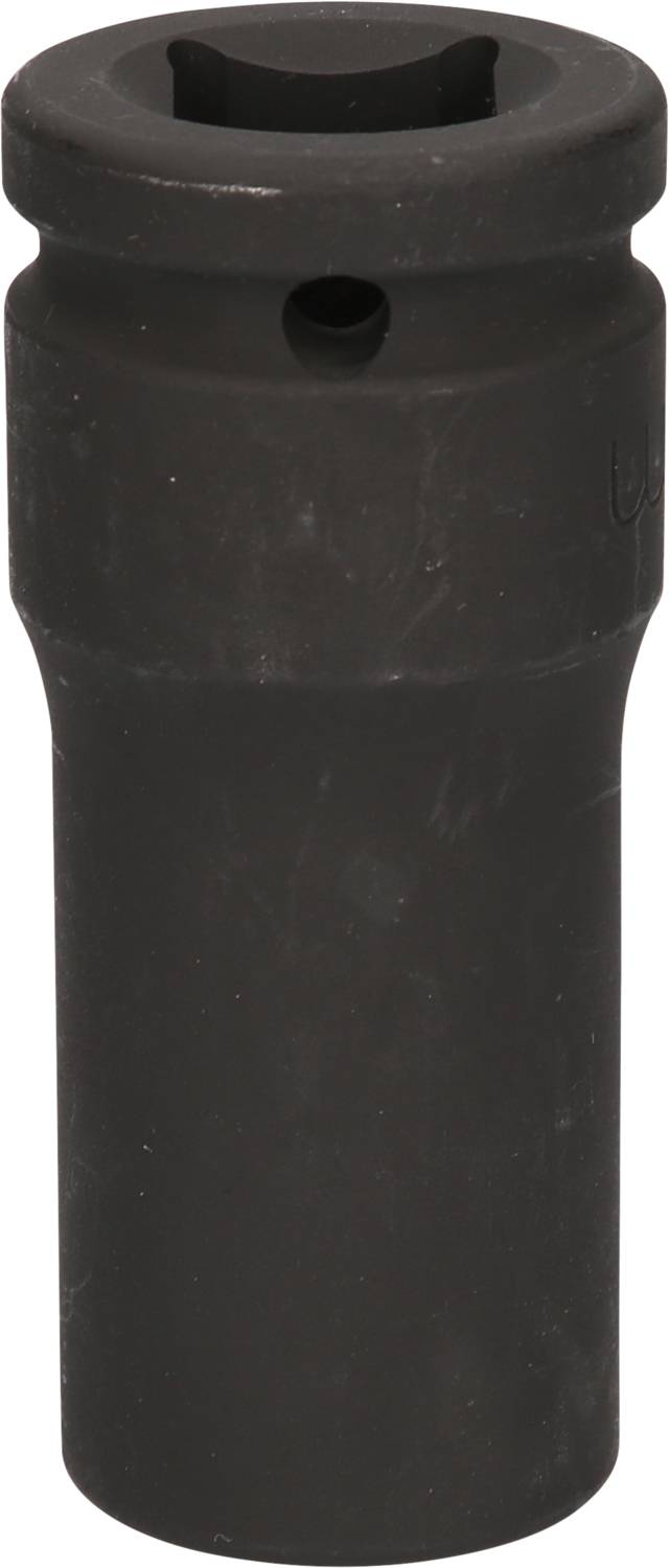 Dado nero con apertura esagonale e superficie liscia. Viene utilizzato come inserto per chiavi e chiavi dinamometriche.