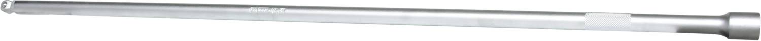 Un tubo metallico con superficie liscia, color argento. Ha un'apertura leggermente allargata su un'estremità ed è posizionato orizzontalmente.