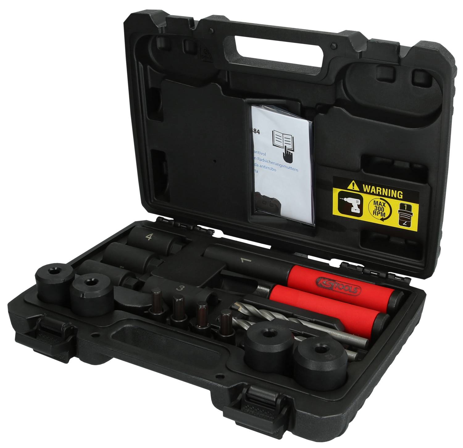 Kit di estensione per serratura a cerchio, 16 pz KS Tools 913.1484