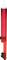 Un dispositivo meccanico rosso con una struttura lunga e cilindrica, adatto per applicazioni precise o lavori tecnici.