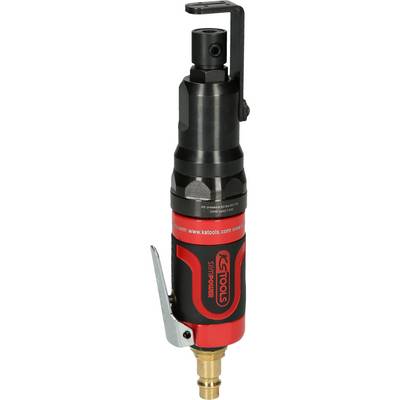 Avvitatore elettrico con impugnatura ergonomica e involucro rosso, adatto per lavori di montaggio auto e macchinari.