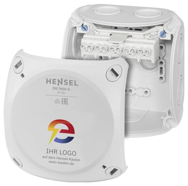 Hensel 62000282 Cassetta di derivazione con terminali a vite, senza alogeni (L x L) 104 mm x 104 mm 1 pz.