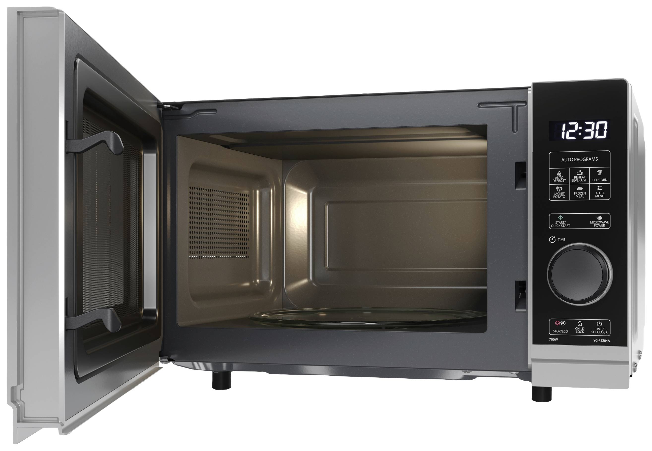 Sharp YC-PS204AE-S Forno a microonde Argento/Nero 700 W-3