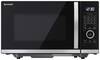 Sharp YC-QC254AE-B Mikrowelle Schwarz 900 W - Kapazität: 25 Liter - Mikrowellenleistungsstufen: 10 - Steuerungstyp: Halb