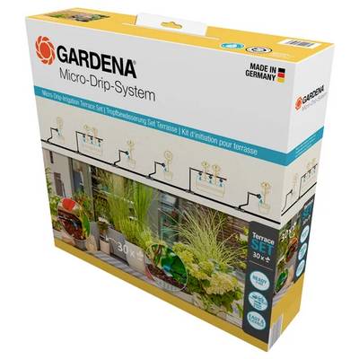 GARDENA Sistema Micro Drip 13400-20 Kit di irrigazione completo 13 mm (1/2") Ø Terrazza per irrigazione a goccia (30 pia-0