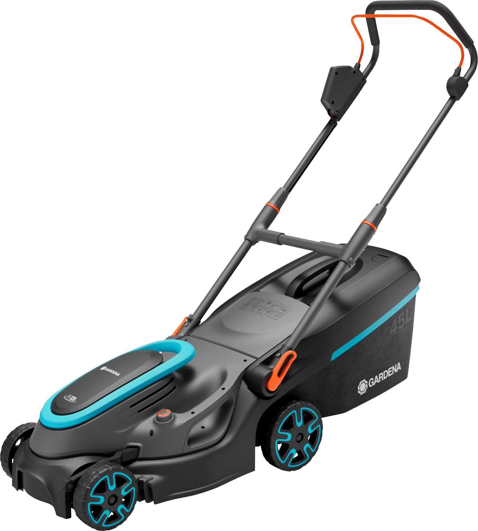 GARDENA PowerMax 37/36V P4A Read a batteria Tosaerba a batteria incl. seconda batteria, incl. caricatore, manico regolabile in altezza 18 V Larghezza di taglio (max.) 370 mm