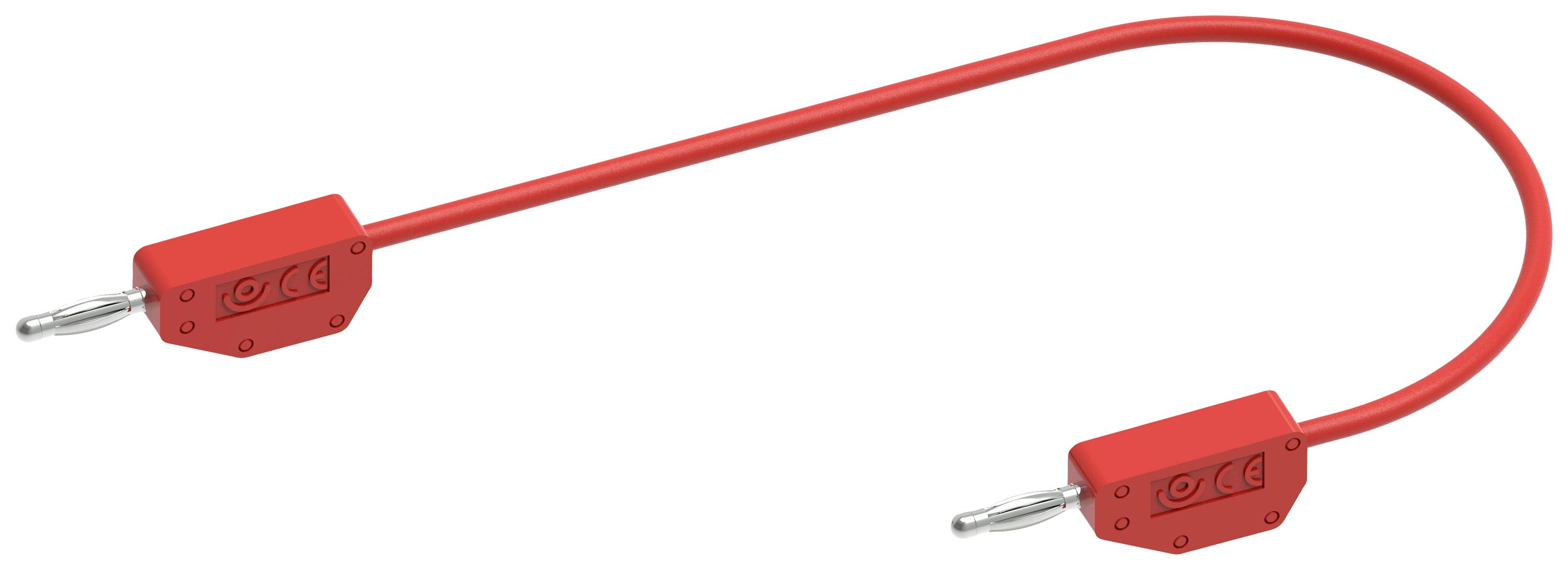 Lucchetto a cavo rosso con due estremità, adatto per fissare dispositivi elettronici o biciclette.
