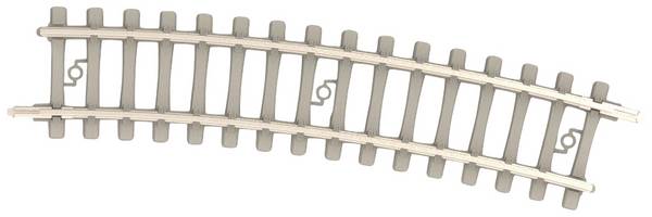 T14511 N Minitrix Traversa ferroviaria in cemento, curvo  15 °  10 pz.