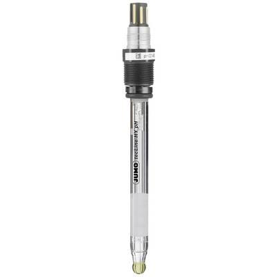 Una sonda pH con connettore metallico e involucro in vetro, idonea per misurazioni precise del pH in applicazioni scientifiche.