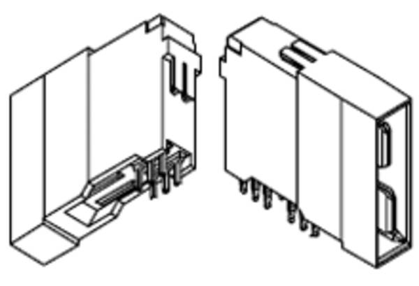 Morsettiera per CS Molex   Passo: 0.13 mm 755611500 1 pz. Tray