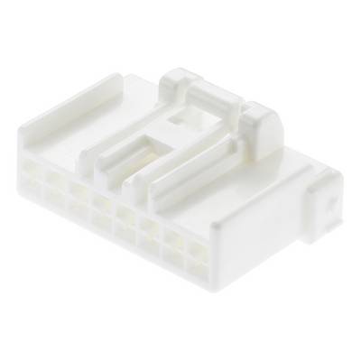 Una spina elettrica bianca con più connettori, tipicamente utilizzata per connessioni in dispositivi elettronici.