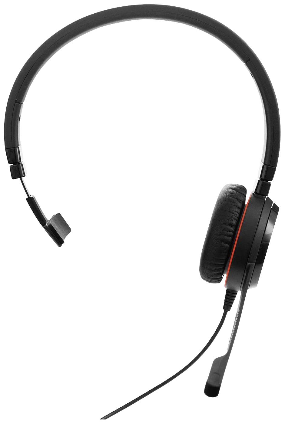 Un paio di cuffie over-ear nere con microfono, adatte per chiamate o riunioni online.