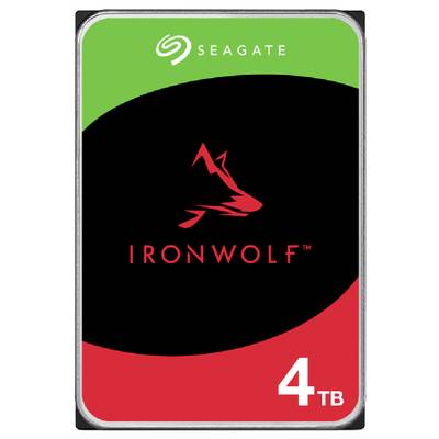 L'immagine mostra un hard disk Seagate IronWolf da 4TB, progettato per elevate esigenze di archiviazione e sistemi NAS.