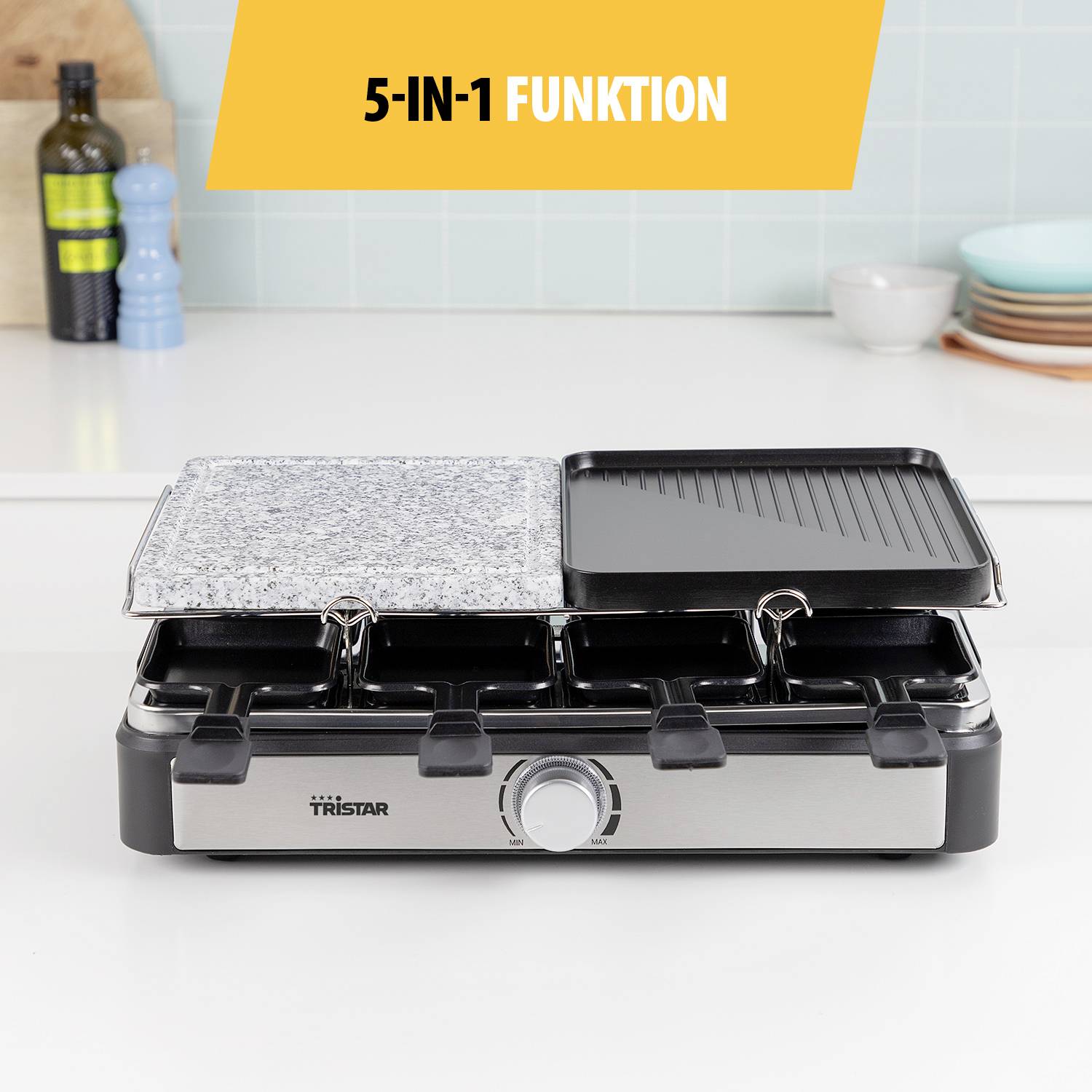 Tristar RA-2747 griglia per raclette 8 persona(e) 1400 W Nero-10