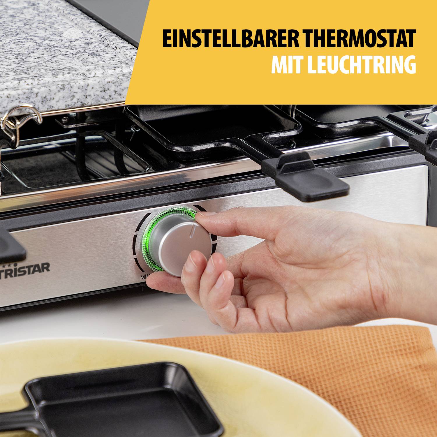 Tristar RA-2747 griglia per raclette 8 persona(e) 1400 W Nero-11