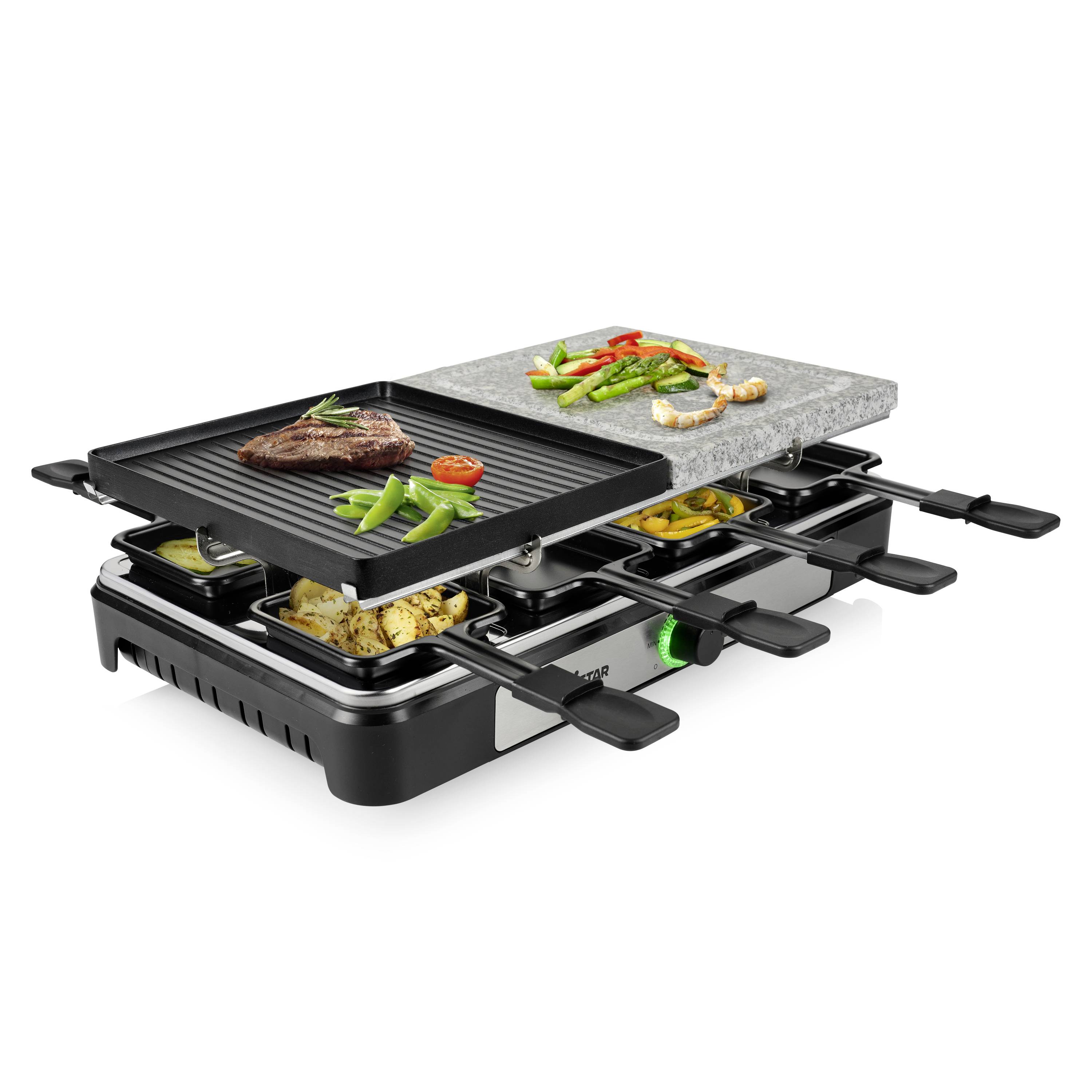 Tristar RA-2747 griglia per raclette 8 persona(e) 1400 W Nero-6