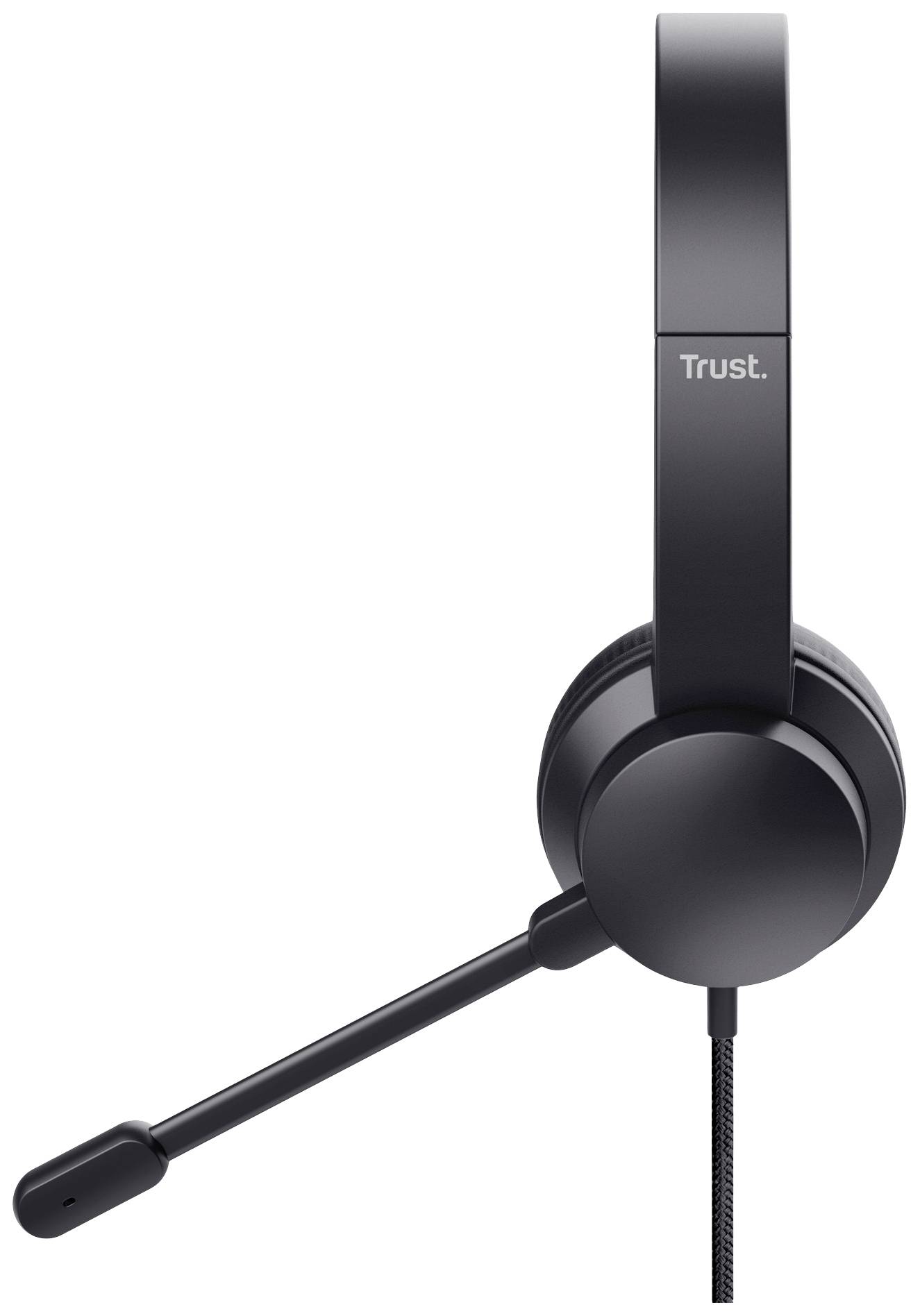 Trust HS-200 Auricolare Cablato A Padiglione Ufficio USB tipo A Nero 24186-2