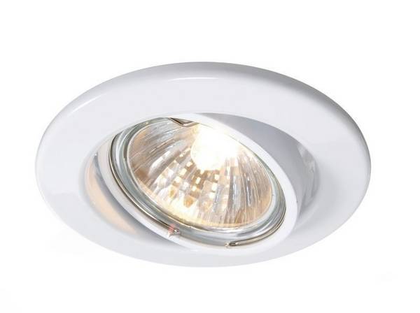 Deko Light Einauring 89 GU10 110032 Faretto da incasso ad anello LED (monocolore), Lampadina Alogena GU10  35 W Bianco traffico (RAL 9016)
