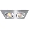 Deko Light Einbauring 175 GU5.3 111821 Faretto da incasso ad anello LED (monocolore), Lampadina Alogena GU5.3, MR 16 50 W Argento