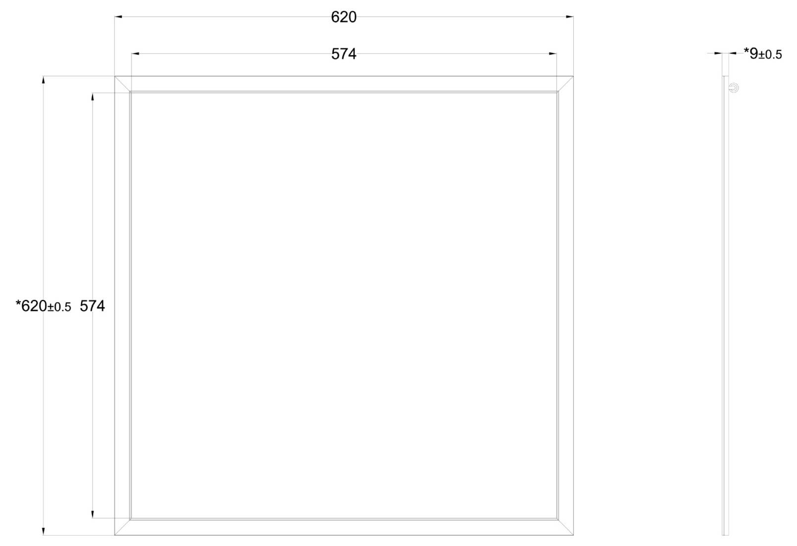 Deko Light Standard Office 100124 Pannello LED ERP: E (A - G) 42 W Bianco neutro Bianco traffico (RAL 9016)-4
