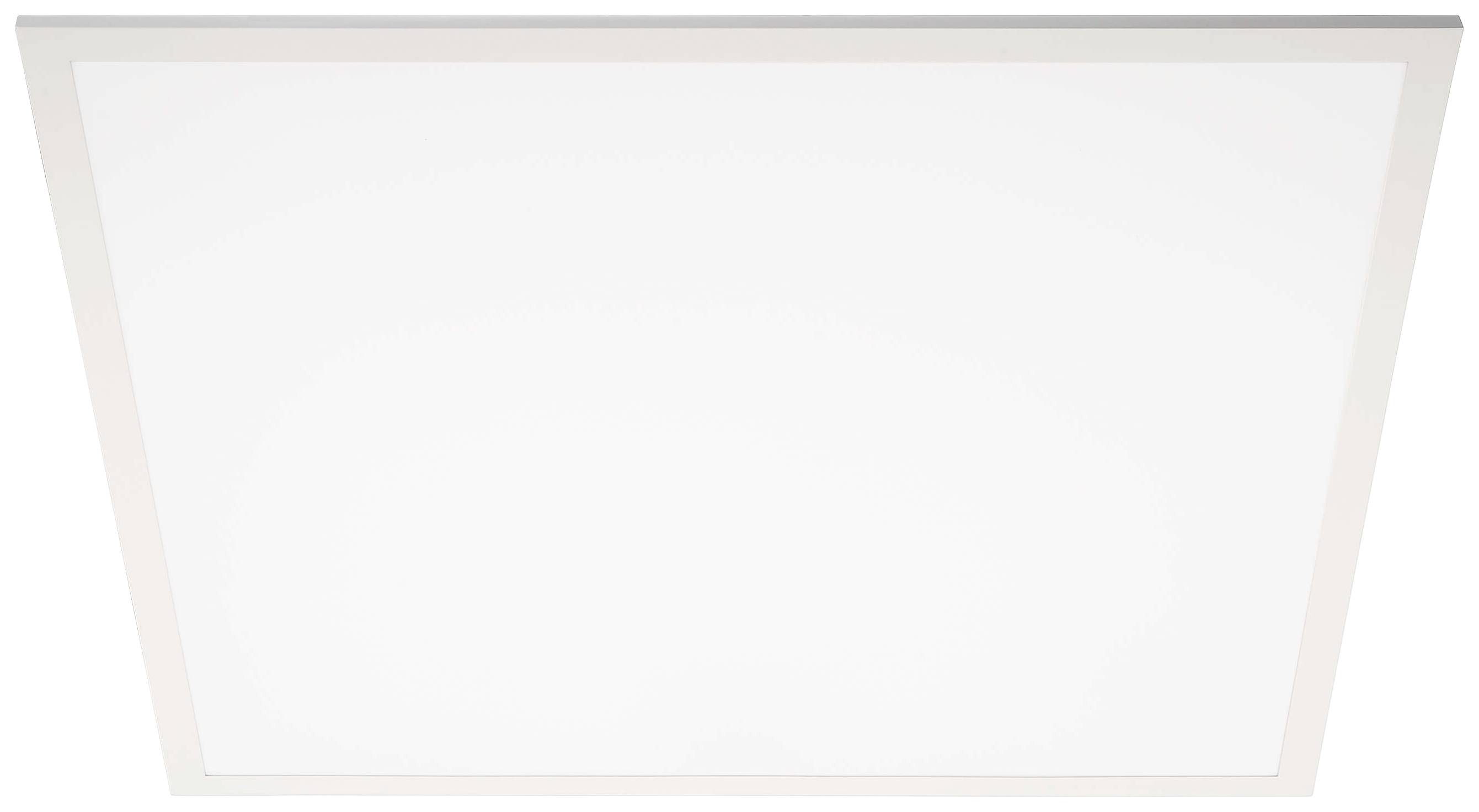 Un pannello LED quadrato dal design pulito e bianco. Ideale per un'illuminazione uniforme degli ambienti interni.