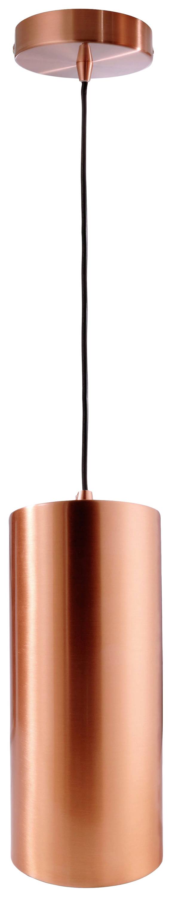 Lampadario moderno E27 pendente cilindro LED luce tavolo soggiorno bar 230V COLORE RAME