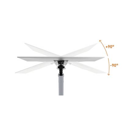 Durable SELECT PLUS Supporto da tavolo per monitor 1 Display: (s) 81,3 cm (32") Argento Ruotabile, Regolabile in altezza-8