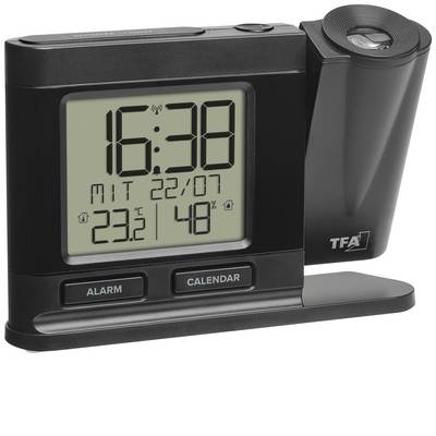 TFA Dostmann Sveglia Digitale Con Temperatura E Funzione Snooze - Display Illuminato, DCF77