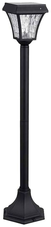 V-TAC Paletto LED Solare da Esterno Chip Samsung 2W 940mm Nero 3000K+6000K IP65-0