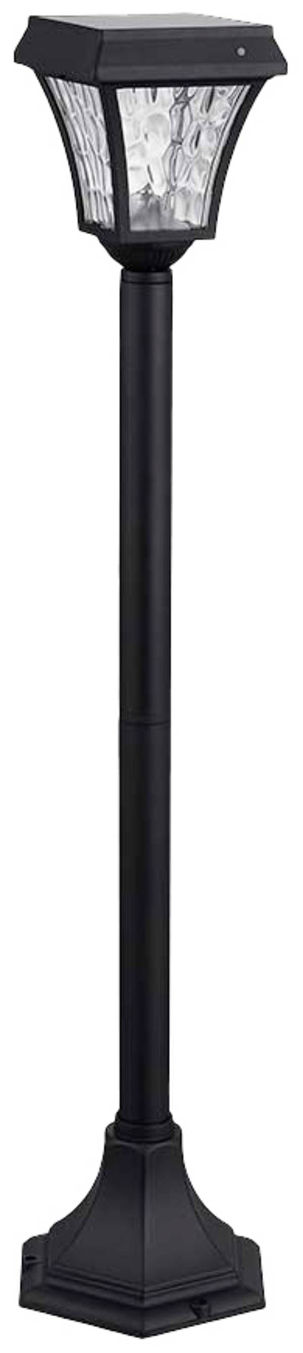 V-TAC Paletto LED Solare da Esterno Chip Samsung 2W 940mm Nero 3000K+6000K IP65