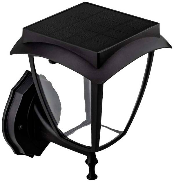 V-TAC Applique LED Solare da Esterno Chip Samsung 2W Lanterna 3000K+6000K IP65